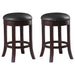 Aboushi Swivel Counter Height Stools with Upholstered Seat Brown (Set of 2) - Premium Barstool from Coaster Z2 Standard - Just $106! Shop now at Furniture Wholesale Plus  We are the best furniture store in Nashville, Hendersonville, Goodlettsville, Madison, Antioch, Mount Juliet, Lebanon, Gallatin, Springfield, Murfreesboro, Franklin, Brentwood