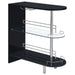 Adolfo 3-tier Bar Table Glossy Black and Clear - Premium Bar from Coaster Z2 Standard - Just $250! Shop now at Furniture Wholesale Plus  We are the best furniture store in Nashville, Hendersonville, Goodlettsville, Madison, Antioch, Mount Juliet, Lebanon, Gallatin, Springfield, Murfreesboro, Franklin, Brentwood