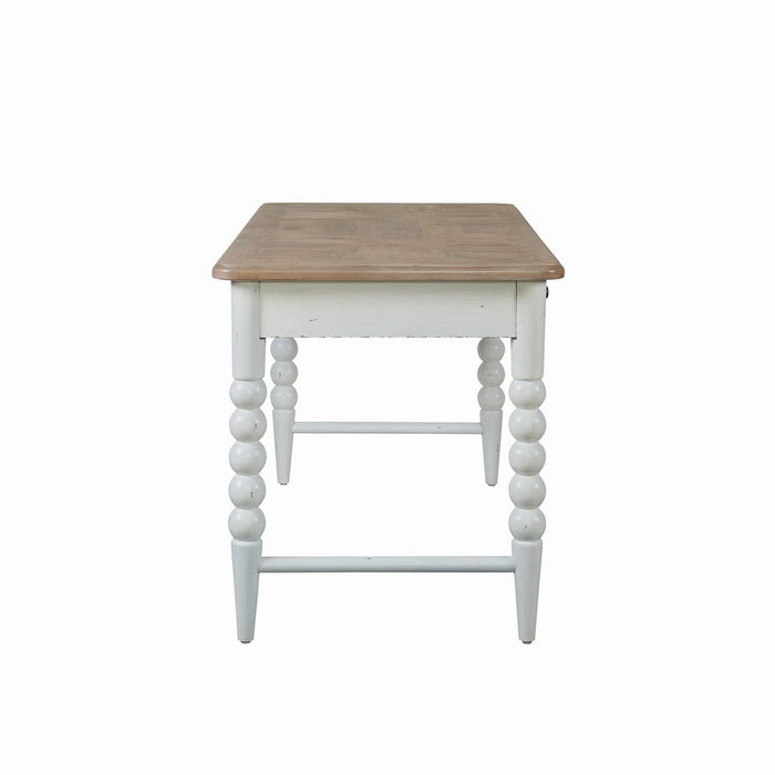 Turnberry Park - Writing Desk - Washed White & Toasted Oat – Writing Desks by Liberty Furniture at Furniture Wholesale Plus , Nashville furniture store