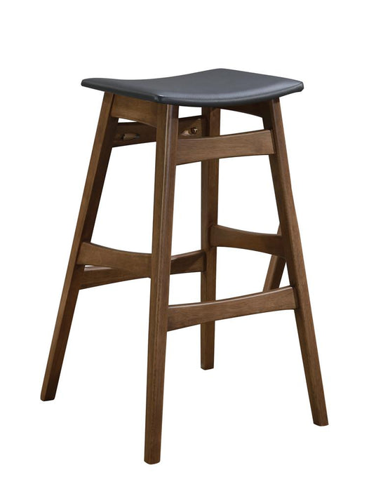 Finnick Tapered Legs Bar Stools Dark Grey and Walnut (Set of 2) - Premium Barstool from Coaster Z2 Standard - Just $86! Shop now at Furniture Wholesale Plus  We are the best furniture store in Nashville, Hendersonville, Goodlettsville, Madison, Antioch, Mount Juliet, Lebanon, Gallatin, Springfield, Murfreesboro, Franklin, Brentwood