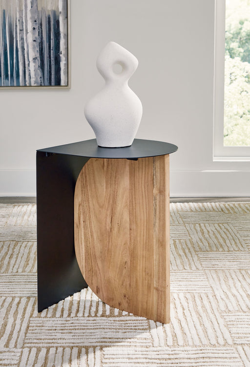 Ladgate - Accent Table - Black / Natural – Accent Tables by Signature Design by Ashley® at Furniture Wholesale Plus , Nashville furniture store