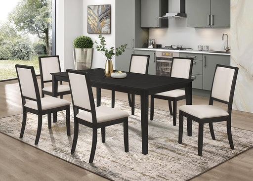 Louise 5-piece Dining Set Black and Cream - Premium Dining Room Set from Coaster Z2 Standard - Just $894! Shop now at Furniture Wholesale Plus  We are the best furniture store in Nashville, Hendersonville, Goodlettsville, Madison, Antioch, Mount Juliet, Lebanon, Gallatin, Springfield, Murfreesboro, Franklin, Brentwood