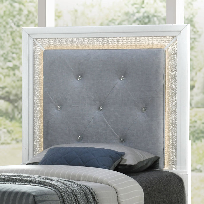 Reflections - Upholstered Panel Headboard With Lights – Upholstered Headboards by Liberty Furniture at Furniture Wholesale Plus , Nashville furniture store