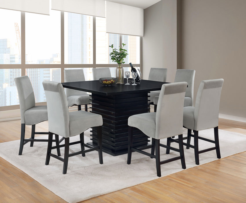 Stanton Dining Set Black and Grey - Premium Dining Room Set from Coaster Z2 Standard - Just $1554! Shop now at Furniture Wholesale Plus  We are the best furniture store in Nashville, Hendersonville, Goodlettsville, Madison, Antioch, Mount Juliet, Lebanon, Gallatin, Springfield, Murfreesboro, Franklin, Brentwood