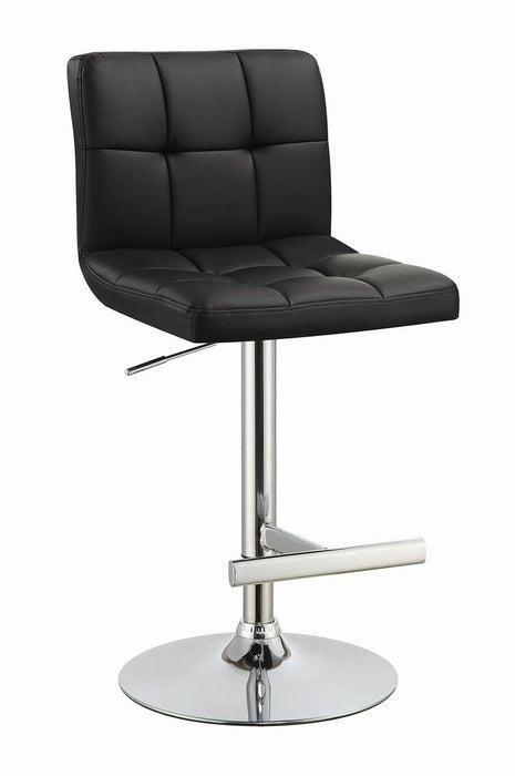 Lenny Adjustable Bar Stools Chrome and Black (Set of 2) - Premium Barstool from Coaster Z2 Standard - Just $126! Shop now at Furniture Wholesale Plus  We are the best furniture store in Nashville, Hendersonville, Goodlettsville, Madison, Antioch, Mount Juliet, Lebanon, Gallatin, Springfield, Murfreesboro, Franklin, Brentwood