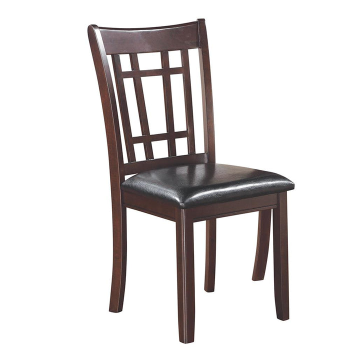 Lavon Padded Dining Side Chairs Espresso and Black (Set of 2) - Premium Dining Chair from Coaster Z2 Standard - Just $90! Shop now at Furniture Wholesale Plus  We are the best furniture store in Nashville, Hendersonville, Goodlettsville, Madison, Antioch, Mount Juliet, Lebanon, Gallatin, Springfield, Murfreesboro, Franklin, Brentwood