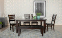 Dalila Dining Room Set Cappuccino and Black - Premium Dining Room Set from Coaster Z2 Standard - Just $918! Shop now at Furniture Wholesale Plus  We are the best furniture store in Nashville, Hendersonville, Goodlettsville, Madison, Antioch, Mount Juliet, Lebanon, Gallatin, Springfield, Murfreesboro, Franklin, Brentwood