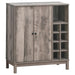Cheyenne - 2 Door Home Bar Wine Cabinet - Weathered Acacia – Wine Cabinets by CoasterEveryday at Furniture Wholesale Plus , Nashville furniture store