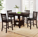 Lavon 5-piece Counter Height Dining Room Set Espresso and Black - Premium Dining Room Set from Coaster Z2 Standard - Just $770! Shop now at Furniture Wholesale Plus  We are the best furniture store in Nashville, Hendersonville, Goodlettsville, Madison, Antioch, Mount Juliet, Lebanon, Gallatin, Springfield, Murfreesboro, Franklin, Brentwood