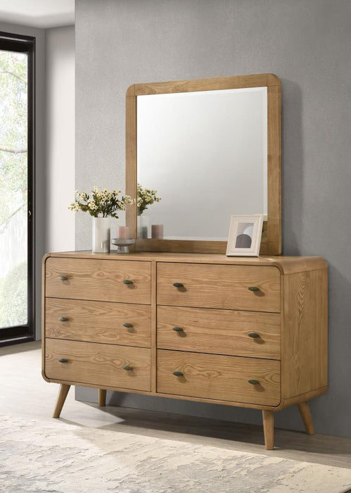 Robyn - 6-Drawer Bedroom Dresser And Mirror – Dresser & Mirror by CoasterEssence at Furniture Wholesale Plus , Nashville furniture store