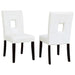 Shannon Open Back Upholstered Dining Chairs White (Set of 2) - Premium Dining Chair from Coaster Z2 Standard - Just $132! Shop now at Furniture Wholesale Plus  We are the best furniture store in Nashville, Hendersonville, Goodlettsville, Madison, Antioch, Mount Juliet, Lebanon, Gallatin, Springfield, Murfreesboro, Franklin, Brentwood