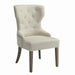 Baney Tufted Upholstered Dining Chair Beige - Premium Dining Chair from Coaster Z2 Standard - Just $250! Shop now at Furniture Wholesale Plus  We are the best furniture store in Nashville, Hendersonville, Goodlettsville, Madison, Antioch, Mount Juliet, Lebanon, Gallatin, Springfield, Murfreesboro, Franklin, Brentwood