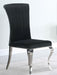 Betty Upholstered Side Chairs Black and Chrome (Set of 4) - Premium Dining Chair from Coaster Z2 Standard - Just $250! Shop now at Furniture Wholesale Plus  We are the best furniture store in Nashville, Hendersonville, Goodlettsville, Madison, Antioch, Mount Juliet, Lebanon, Gallatin, Springfield, Murfreesboro, Franklin, Brentwood