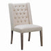 Bexley Tufted Side Chairs Dark Brown and Beige (Set of 2) - Premium Dining Chair from Coaster Z2 Standard - Just $188! Shop now at Furniture Wholesale Plus  We are the best furniture store in Nashville, Hendersonville, Goodlettsville, Madison, Antioch, Mount Juliet, Lebanon, Gallatin, Springfield, Murfreesboro, Franklin, Brentwood