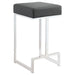 Gervase Square Counter Height Stool Grey and Chrome - Premium Barstool from Coaster Z2 Standard - Just $110! Shop now at Furniture Wholesale Plus  We are the best furniture store in Nashville, Hendersonville, Goodlettsville, Madison, Antioch, Mount Juliet, Lebanon, Gallatin, Springfield, Murfreesboro, Franklin, Brentwood