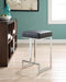 Gervase Square Counter Height Stool Black and Chrome - Premium Barstool from Coaster Z2 Standard - Just $110! Shop now at Furniture Wholesale Plus  We are the best furniture store in Nashville, Hendersonville, Goodlettsville, Madison, Antioch, Mount Juliet, Lebanon, Gallatin, Springfield, Murfreesboro, Franklin, Brentwood