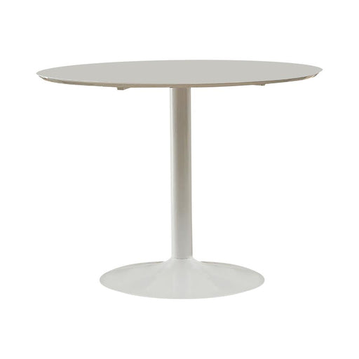 Lowry Round Dining Table White - Premium Dining Table from Coaster Z2 Standard - Just $270! Shop now at Furniture Wholesale Plus  We are the best furniture store in Nashville, Hendersonville, Goodlettsville, Madison, Antioch, Mount Juliet, Lebanon, Gallatin, Springfield, Murfreesboro, Franklin, Brentwood