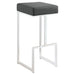 Gervase Square Bar Stool Grey and Chrome - Premium Barstool from Coaster Z2 Standard - Just $126! Shop now at Furniture Wholesale Plus  We are the best furniture store in Nashville, Hendersonville, Goodlettsville, Madison, Antioch, Mount Juliet, Lebanon, Gallatin, Springfield, Murfreesboro, Franklin, Brentwood