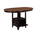 Lavon Oval Counter Height Table Light Chestnut and Espresso - Premium Counter Height Table from Coaster Z2 Standard - Just $370! Shop now at Furniture Wholesale Plus  We are the best furniture store in Nashville, Hendersonville, Goodlettsville, Madison, Antioch, Mount Juliet, Lebanon, Gallatin, Springfield, Murfreesboro, Franklin, Brentwood