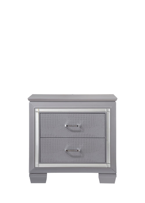 Lillian - Nightstand - Gray – Accent Nightstands by Crown Mark at Furniture Wholesale Plus , Nashville furniture store