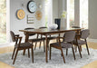 Malone 7-piece Rectangular Dining Set Dark Walnut and Grey - Premium Dining Room Set from Coaster Z2 Standard - Just $1222! Shop now at Furniture Wholesale Plus  We are the best furniture store in Nashville, Hendersonville, Goodlettsville, Madison, Antioch, Mount Juliet, Lebanon, Gallatin, Springfield, Murfreesboro, Franklin, Brentwood