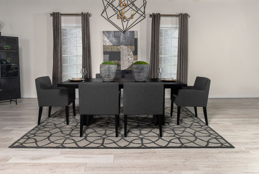 Catherine Double Pedestal Dining Table Set Charcoal Grey and Black - Premium Dining Room Set from Coaster Z2 Standard - Just $1570! Shop now at Furniture Wholesale Plus  We are the best furniture store in Nashville, Hendersonville, Goodlettsville, Madison, Antioch, Mount Juliet, Lebanon, Gallatin, Springfield, Murfreesboro, Franklin, Brentwood