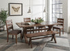 Alston Dining Room Set Knotty Nutmeg and Grey - Premium Dining Room Set from Coaster Z2 Standard - Just $1030! Shop now at Furniture Wholesale Plus  We are the best furniture store in Nashville, Hendersonville, Goodlettsville, Madison, Antioch, Mount Juliet, Lebanon, Gallatin, Springfield, Murfreesboro, Franklin, Brentwood