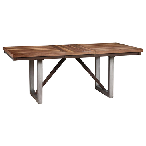 Spring Creek Dining Table with Extension Leaf Natural Walnut - Premium Dining Table from Coaster Z2 Standard - Just $678! Shop now at Furniture Wholesale Plus  We are the best furniture store in Nashville, Hendersonville, Goodlettsville, Madison, Antioch, Mount Juliet, Lebanon, Gallatin, Springfield, Murfreesboro, Franklin, Brentwood