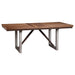 Spring Creek Dining Table with Extension Leaf Natural Walnut - Premium Dining Table from Coaster Z2 Standard - Just $678! Shop now at Furniture Wholesale Plus  We are the best furniture store in Nashville, Hendersonville, Goodlettsville, Madison, Antioch, Mount Juliet, Lebanon, Gallatin, Springfield, Murfreesboro, Franklin, Brentwood