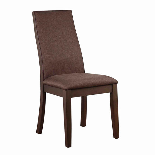 Spring Creek Upholstered Side Chairs Rich Cocoa Brown (Set of 2) - Premium Dining Chair from Coaster Z2 Standard - Just $130! Shop now at Furniture Wholesale Plus  We are the best furniture store in Nashville, Hendersonville, Goodlettsville, Madison, Antioch, Mount Juliet, Lebanon, Gallatin, Springfield, Murfreesboro, Franklin, Brentwood