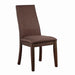 Spring Creek Upholstered Side Chairs Rich Cocoa Brown (Set of 2) - Premium Dining Chair from Coaster Z2 Standard - Just $130! Shop now at Furniture Wholesale Plus  We are the best furniture store in Nashville, Hendersonville, Goodlettsville, Madison, Antioch, Mount Juliet, Lebanon, Gallatin, Springfield, Murfreesboro, Franklin, Brentwood