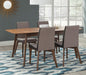 Redbridge 5-piece Dining Room Set Natural Walnut and Grey - Premium Dining Room Set from Coaster Z2 Standard - Just $906! Shop now at Furniture Wholesale Plus  We are the best furniture store in Nashville, Hendersonville, Goodlettsville, Madison, Antioch, Mount Juliet, Lebanon, Gallatin, Springfield, Murfreesboro, Franklin, Brentwood