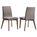 Redbridge Upholstered Side Chairs Grey and Natural Walnut (Set of 2) - Premium Dining Chair from Coaster Z2 Standard - Just $136! Shop now at Furniture Wholesale Plus  We are the best furniture store in Nashville, Hendersonville, Goodlettsville, Madison, Antioch, Mount Juliet, Lebanon, Gallatin, Springfield, Murfreesboro, Franklin, Brentwood