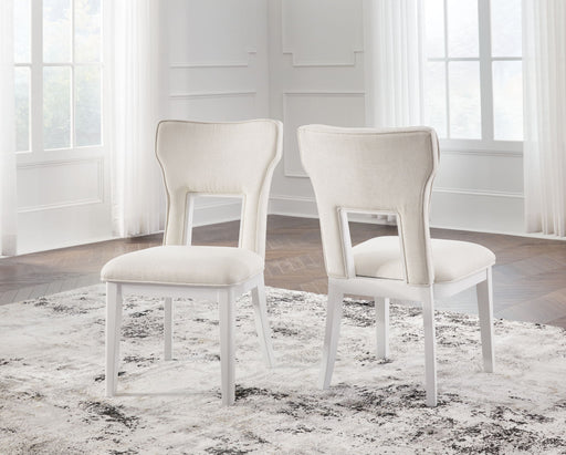 Chalanna - Dining Upholstered Side Chair (Set of 2) - White – Chair Sets by Signature Design by Ashley® at Furniture Wholesale Plus , Nashville furniture store