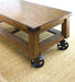 Hailee - Cocktail Table With Caster - Brown – Cocktail Tables by Steve Silver Furniture at Furniture Wholesale Plus , Nashville furniture store