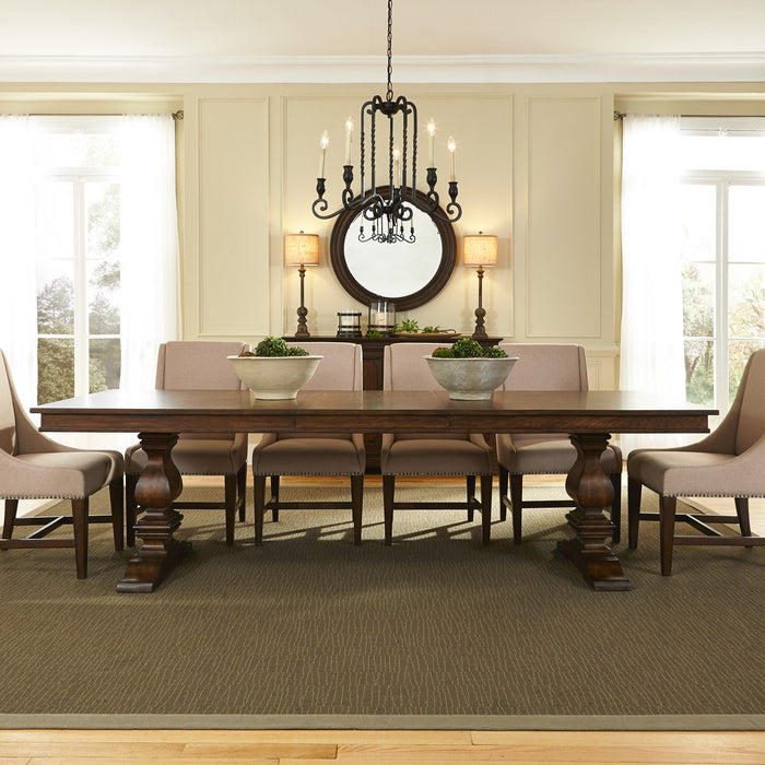 Armand - Trestle Table - Antique Brownstone – Dining Tables by Liberty Furniture at Furniture Wholesale Plus , Nashville furniture store
