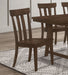 Reynolds Slat Back Dining Side Chair Brown Oak (Set of 2) - Premium Dining Chair from Coaster Z2 Standard - Just $116! Shop now at Furniture Wholesale Plus  We are the best furniture store in Nashville, Hendersonville, Goodlettsville, Madison, Antioch, Mount Juliet, Lebanon, Gallatin, Springfield, Murfreesboro, Franklin, Brentwood