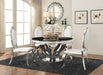 Anchorage 5-piece Round Dining Set Chrome - Premium Dining Room Set from Coaster Z2 Standard - Just $1950! Shop now at Furniture Wholesale Plus  We are the best furniture store in Nashville, Hendersonville, Goodlettsville, Madison, Antioch, Mount Juliet, Lebanon, Gallatin, Springfield, Murfreesboro, Franklin, Brentwood