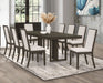 Kelly Rectangular Dining Table Set Beige and Dark Grey - Premium Dining Room Set from Coaster Z2 Standard - Just $1138! Shop now at Furniture Wholesale Plus  We are the best furniture store in Nashville, Hendersonville, Goodlettsville, Madison, Antioch, Mount Juliet, Lebanon, Gallatin, Springfield, Murfreesboro, Franklin, Brentwood