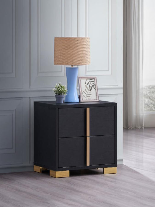 Marceline - 2-Drawer Nightstand – Accent Nightstands by Coaster Fine Furniture at Furniture Wholesale Plus , Nashville furniture store
