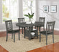 Lavon 5-piece Dining Set Medium Grey - Premium Dining Room Set from Coaster Z2 Standard - Just $750! Shop now at Furniture Wholesale Plus  We are the best furniture store in Nashville, Hendersonville, Goodlettsville, Madison, Antioch, Mount Juliet, Lebanon, Gallatin, Springfield, Murfreesboro, Franklin, Brentwood