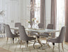 Antoine Rectangular Dining Set Chrome and Grey - Premium Dining Room Set from Coaster Z2 Standard - Just $2130! Shop now at Furniture Wholesale Plus  We are the best furniture store in Nashville, Hendersonville, Goodlettsville, Madison, Antioch, Mount Juliet, Lebanon, Gallatin, Springfield, Murfreesboro, Franklin, Brentwood