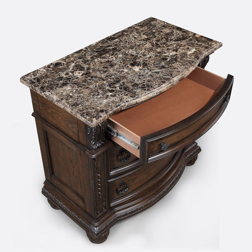 Stanley - Nightstand - Oak - Premium Accent Nightstands from Crown Mark - Just $579! Shop now at Furniture Wholesale Plus  We are the best furniture store in Nashville, Hendersonville, Goodlettsville, Madison, Antioch, Mount Juliet, Lebanon, Gallatin, Springfield, Murfreesboro, Franklin, Brentwood