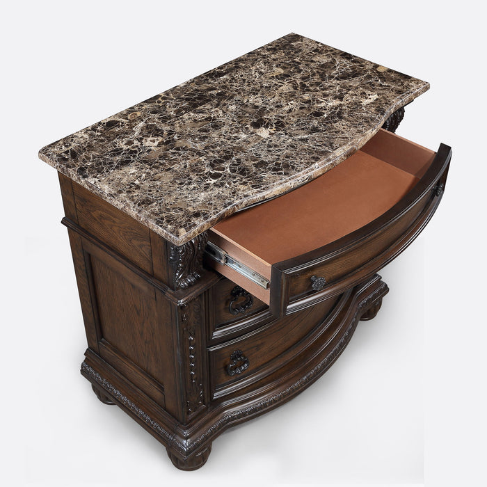Stanley - Nightstand - Oak – Accent Nightstands by Crown Mark at Furniture Wholesale Plus , Nashville furniture store