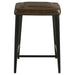 Alvaro Leather Upholstered Backless Counter Height Stool Antique Brown and Black (Set of 2) - Premium Barstool from Coaster Z2 Standard - Just $210! Shop now at Furniture Wholesale Plus  We are the best furniture store in Nashville, Hendersonville, Goodlettsville, Madison, Antioch, Mount Juliet, Lebanon, Gallatin, Springfield, Murfreesboro, Franklin, Brentwood