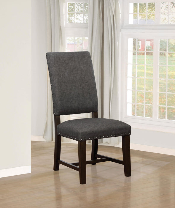 Twain Upholstered Side Chairs Warm Grey (Set of 2) - Premium Dining Chair from Coaster Z2 Standard - Just $168! Shop now at Furniture Wholesale Plus  We are the best furniture store in Nashville, Hendersonville, Goodlettsville, Madison, Antioch, Mount Juliet, Lebanon, Gallatin, Springfield, Murfreesboro, Franklin, Brentwood