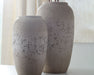 Dimitra - Brown / Cream - Vase Set (Set of 2) - Premium Vases & Jars from Signature Design by Ashley® - Just $98! Shop now at Furniture Wholesale Plus  We are the best furniture store in Nashville, Hendersonville, Goodlettsville, Madison, Antioch, Mount Juliet, Lebanon, Gallatin, Springfield, Murfreesboro, Franklin, Brentwood