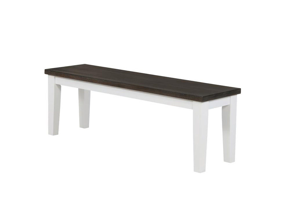 Kingman Rectangular Bench Espresso and White - Premium Bench from Coaster Z2 Standard - Just $180! Shop now at Furniture Wholesale Plus  We are the best furniture store in Nashville, Hendersonville, Goodlettsville, Madison, Antioch, Mount Juliet, Lebanon, Gallatin, Springfield, Murfreesboro, Franklin, Brentwood