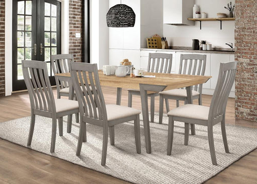 Nogales 5-piece Rectangle Dining Set Acacia and Coastal Grey - Premium Dining Room Set from Coaster Z2 Standard - Just $918! Shop now at Furniture Wholesale Plus  We are the best furniture store in Nashville, Hendersonville, Goodlettsville, Madison, Antioch, Mount Juliet, Lebanon, Gallatin, Springfield, Murfreesboro, Franklin, Brentwood