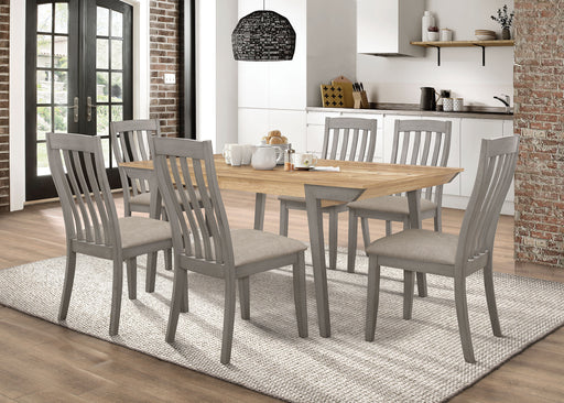 Nogales 7-piece Rectangle Dining Set Acacia and Coastal Grey - Premium Dining Room Set from Coaster Z2 Standard - Just $1154! Shop now at Furniture Wholesale Plus  We are the best furniture store in Nashville, Hendersonville, Goodlettsville, Madison, Antioch, Mount Juliet, Lebanon, Gallatin, Springfield, Murfreesboro, Franklin, Brentwood